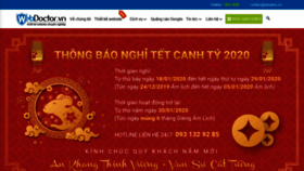 What Webdoctor.vn website looked like in 2020 (4 years ago)