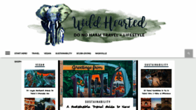 What Wild-hearted.com website looked like in 2020 (4 years ago)