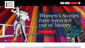 What Womenshistory.org website looked like in 2020 (4 years ago)