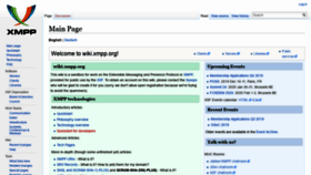 What Wiki.xmpp.org website looked like in 2020 (4 years ago)