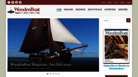 What Woodenboat.com website looked like in 2020 (4 years ago)