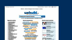 What Webwiki.nl website looked like in 2020 (4 years ago)