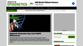 What Whatisepigenetics.com website looked like in 2020 (4 years ago)