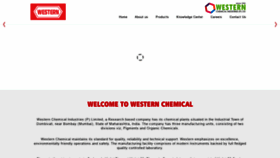 What Westernchemical-in.com website looked like in 2020 (4 years ago)