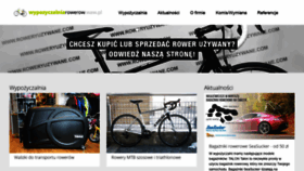 What Wypozyczalniarowerow.waw.pl website looked like in 2020 (4 years ago)