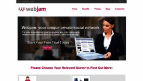 What Webjam.com website looked like in 2020 (4 years ago)