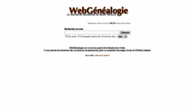What Webgenealogie.com website looked like in 2020 (4 years ago)