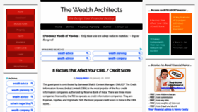 What Wealtharchitects.in website looked like in 2020 (4 years ago)