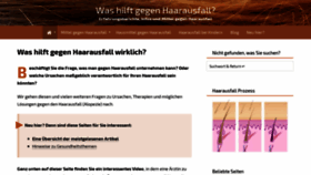 What Washilftgegenhaarausfall.com website looked like in 2020 (4 years ago)