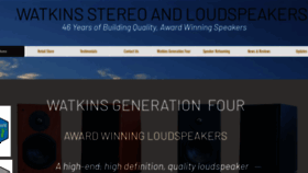 What Watkinsstereo.com website looked like in 2020 (4 years ago)
