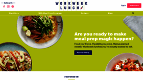 What Workweeklunch.com website looked like in 2020 (4 years ago)