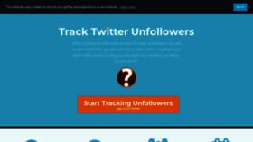 What Who.unfollowed.me website looked like in 2020 (4 years ago)
