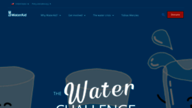 What Wateraid.org website looked like in 2020 (4 years ago)