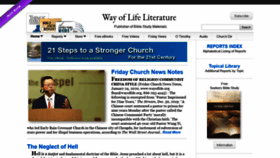 What Wayoflife.org website looked like in 2020 (4 years ago)