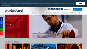 What Worldsteel.org website looked like in 2020 (4 years ago)
