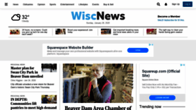 What Wiscnews.com website looked like in 2020 (4 years ago)