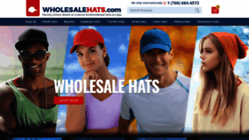 What Wholesalehats.com website looked like in 2020 (4 years ago)
