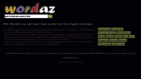 What Wordaz.com website looked like in 2020 (4 years ago)