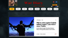 What Wardiary.net website looked like in 2020 (4 years ago)