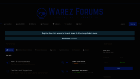 What Warezforums.com website looked like in 2020 (5 years ago)