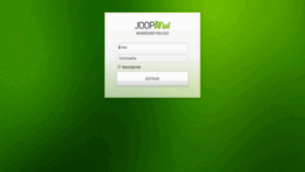 What Webmail.joopbox.com website looked like in 2020 (4 years ago)