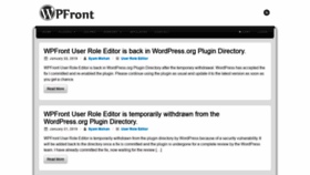 What Wpfront.com website looked like in 2020 (5 years ago)