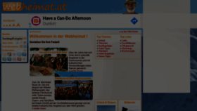 What Webheimat.at website looked like in 2020 (6 years ago)