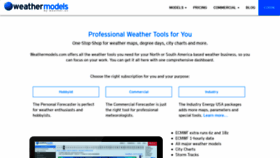 What Weathermodels.com website looked like in 2020 (4 years ago)