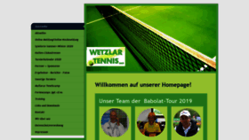 What Wetzlar-tennis.de website looked like in 2020 (4 years ago)