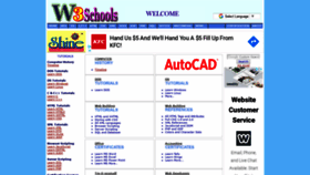 What W3schools.org.in website looked like in 2020 (4 years ago)