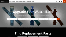 What Watchbands.com website looked like in 2020 (4 years ago)
