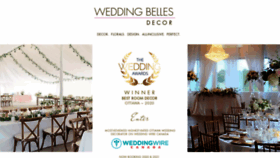 What Weddingbellesdecor.com website looked like in 2020 (4 years ago)
