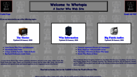 What Whotopia.co.uk website looked like in 2020 (4 years ago)