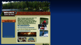 What Waubeelodge.com website looked like in 2020 (4 years ago)
