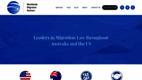 What Worldwidemigrationpartners.com website looked like in 2020 (4 years ago)