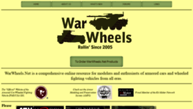 What Warwheels.net website looked like in 2020 (4 years ago)
