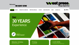 What Westpress.com.au website looked like in 2020 (4 years ago)