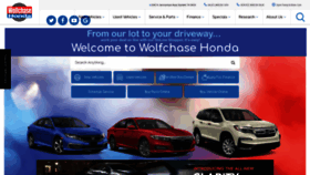 What Wolfchasehonda.com website looked like in 2020 (4 years ago)