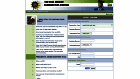 What Waecsierra-leone.org website looked like in 2020 (4 years ago)