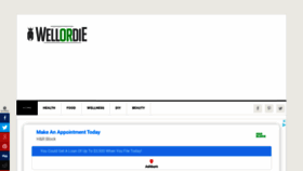 What Wellordie.com website looked like in 2020 (4 years ago)
