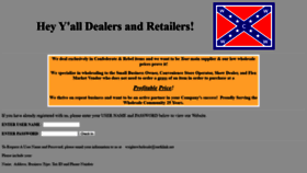 What Wrightsconfederatewholesale.com website looked like in 2020 (4 years ago)
