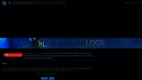 What Wildstarlogs.com website looked like in 2020 (4 years ago)