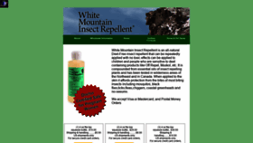 What Whitemountaininsectrepellent.com website looked like in 2020 (4 years ago)
