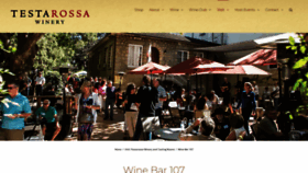 What Winebar107.com website looked like in 2020 (4 years ago)