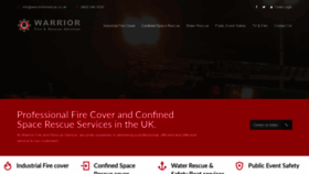 What Warriorfire.co.uk website looked like in 2020 (4 years ago)