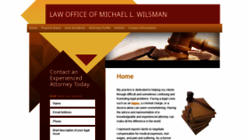 What Wilsmanlaw.com website looked like in 2020 (4 years ago)