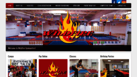 What Wildfiregymnastics.com website looked like in 2020 (4 years ago)