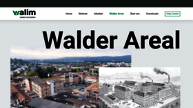 What Walderareal.ch website looked like in 2020 (4 years ago)