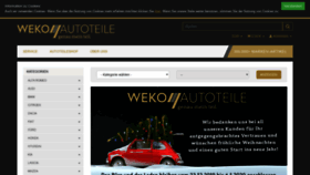 What Weko-autoteile.de website looked like in 2020 (4 years ago)