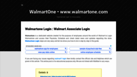 What Walmartonelogins.org website looked like in 2020 (4 years ago)